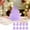 Purple, variant on Hmgxay Luminous Statues, Decorative Miniature Christmas Models for Home Decor, Colorful Christmas Tree Resin Ornaments, Holiday Desktop Christmas Tree Decorations(Blue)