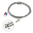 thumbnail image 2 of Uxcell 2M Wire M6 Thread Stainless Steel K-Type Thermocouple Temperature Sensor 3 Pack, 2 of 5