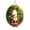 O, variant on romoty Personalized Initial Christmas Tree Letter Ornaments, Pine Needle Santa Claus Pendants, 2D Flat Acrylic Monogram Xmas Decor