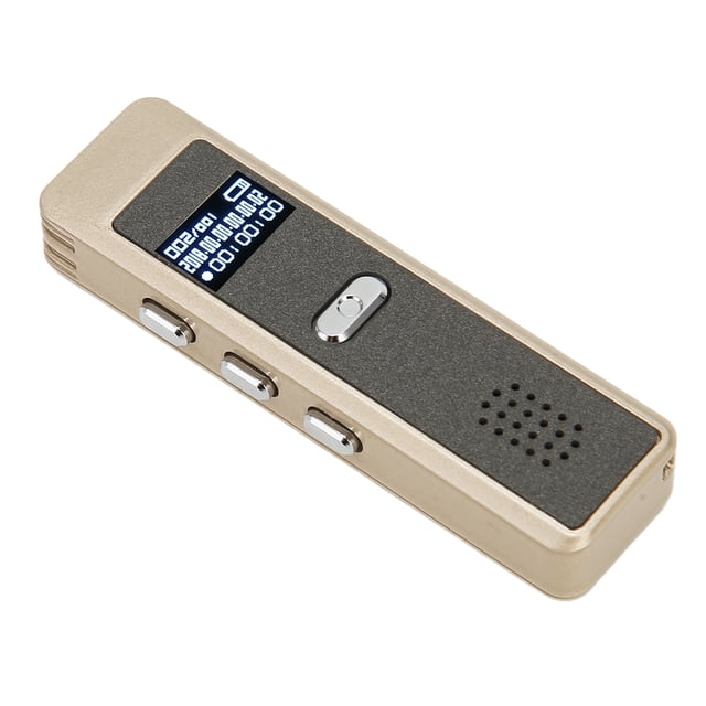 Enregistreur Vocal, Enregistreur Audio Vocal avec Réduction de Bruit HD Intelligente, Temps Intégré, Batterie 160mAh, pour Conférences Réunions