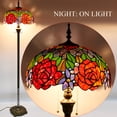 thumbnail image 4 of Tiffany Floor Lamp Base Only, For 16-24 Inch Stained Glass Lampshade Height 62 Inch Bronze Finished Resin Base Antique Standing Lighting Werfactory Lamps For Living Room Bedroom Coffee Bar Table Gift, 4 of 10