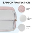 thumbnail image 6 of BAGSMART Laptop Sleeve Case for 15"-15.6" HP, Dell, Lenovo, Acer, Asus Notebook, Protective Soft Padded Zipper Cover Carrying Computer Bag with Pocket, Compatible with MacBook Pro 16 Inch, Pink, 6 of 7