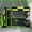 Black+Green, variant on Harper & Bright Designs Wood Full Gaming Loft Bed with Desk, Full Size Gaming Bed with Storage Shelves and RGB Light for Dormitory Dorm, Black+Red
