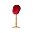 thumbnail image 2 of Présentoir de Chapeaux Tête de Mannequin Modèle Mode Dessus de Table Étagère de Rangement avec Base Haute Rouge, 2 of 6