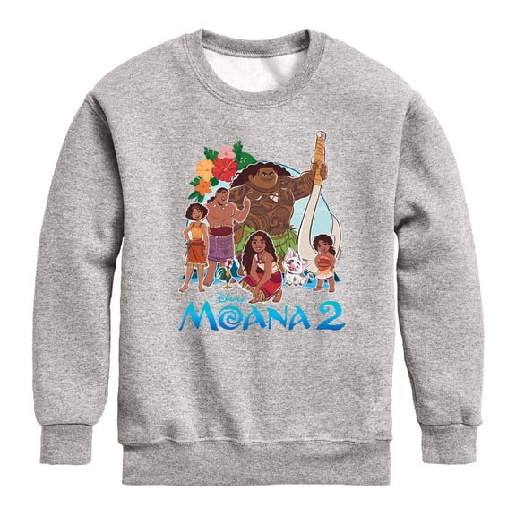 Moana 2 - Moana Group - Boys Crew Fleece Sweatshirt