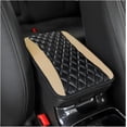 thumbnail image 1 of HUGFEGWE Car Center Console Cushion Pad, Universal Leather Waterproof Armrest Seat Box Cover Protector,Comfortable Car Decor Accessories Fit for Most Cars, Vehicles, SUVs (Beige) AZ824-16150, 1 of 6