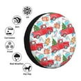 thumbnail image 4 of Kdxio Spare Tire Cover for RV Trailer, Waterproof Wheel Cover,Camper Spare Tire Cover Fit for Rv SUV Truck Travel Trailer 16 inch-Watercolor Red Truck And Fir Tree, 4 of 8
