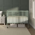 thumbnail image 6 of Dream On Me Folding Full Size Convenience Crib in Meadow Green, Comes With Heavy Duty Locking Wheels, 6 of 9