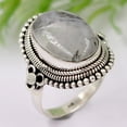 thumbnail image 4 of Fine Silver Moonstone Ring for Women Handmade in Jaipur, 4 of 4