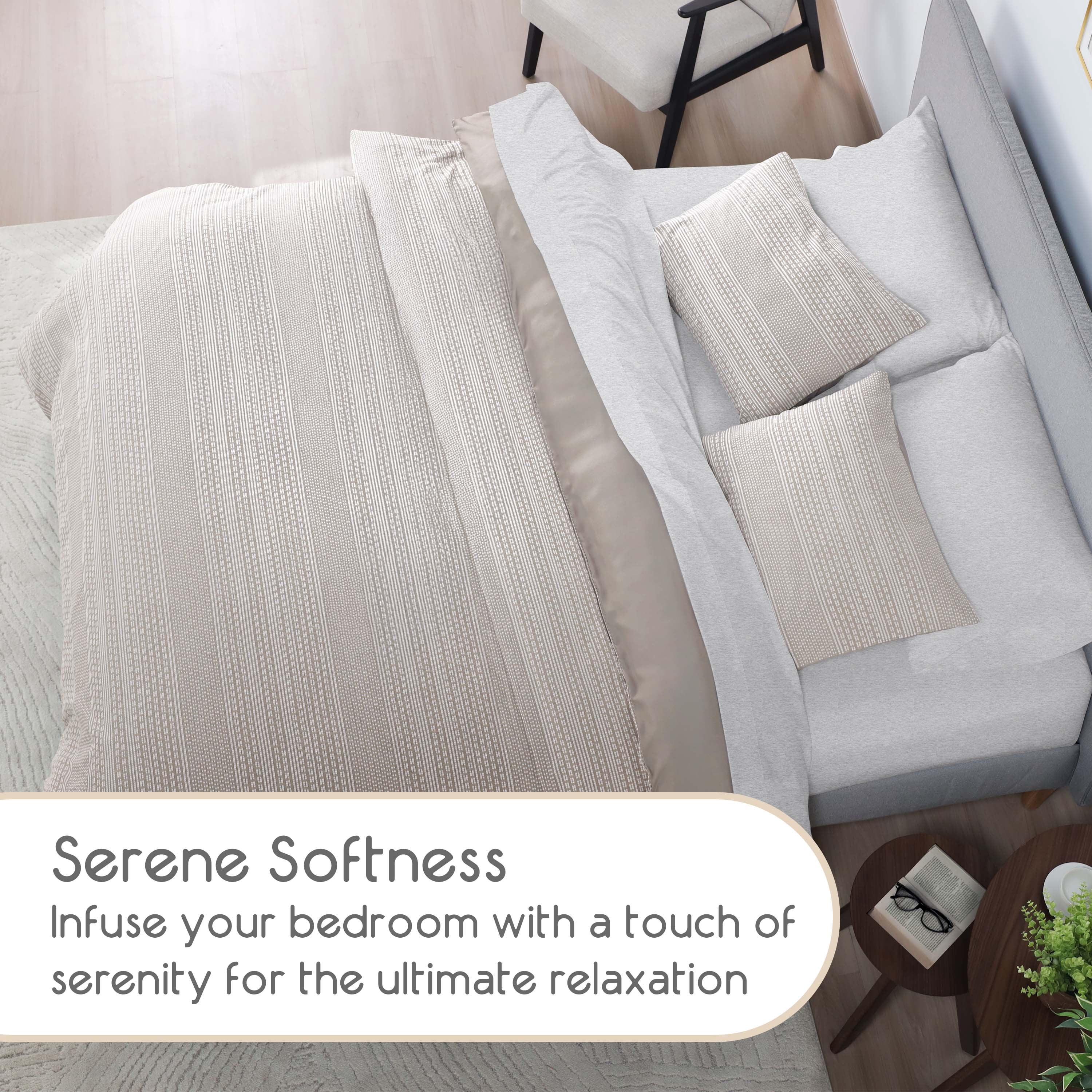 Vellux Sedona Cotton Comforter Set, Full/Queen, Oatmeal