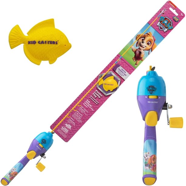 Kid Casters Youth 29.5" Fishing Poles Small & Easy To Use Spincast