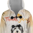 thumbnail image 4 of Happy Thanksgiving Old English Sheepdog with Turkey Pumpkins Autumn Vibes All Over Print 3D Hooded Duffle Toggle Coat Dog Lover - 12018, 4 of 6