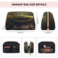 thumbnail image 5 of Naloa Cute Leaf Animal Leather Makeup Bag for Purse Travel, Portable Small Cosmetic Organizer for Women and Girls, Make up Bag with Zipper, 5 of 8