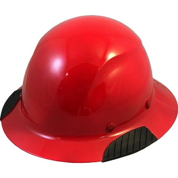 Lift Safety Actual Carbon Fiber Hard Hat - Full Brim Red