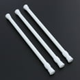 thumbnail image 4 of 4 Pcs Barres de Placard Extensibles Tringle à Rideau à Ressort Largeur Réglable 11.8-20 Pouces (Blanc), 4 of 8