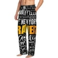 thumbnail image 3 of Kdxio Travel Print Men's Sleep Pajama Pant Lounge Pants with Pockets, 3 of 8