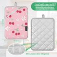thumbnail image 6 of Yayeee Pot Holders Kitchen Heat Resistant with Pockets 7"x9.8" Cotton Oven Cooking Hot Pads, Pink Cute Cherry Pattern, 6 of 7