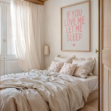 If You Love Me Let Me Sleep Bedroom Bedroom Apartment Decor Wall Art