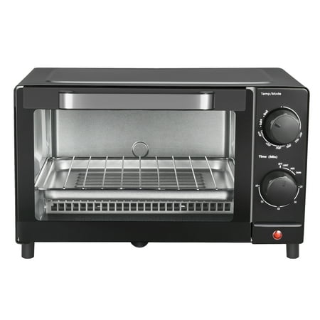 Mainstays 4 Slice Toaster Oven with 3 Setting, Baking Rack...