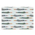 thumbnail image 1 of Airplane Cutting Board, Jet-Planes Aviation Attack Modern Technology United Kingdom Model Illustration, Decorative Tempered Glass Cutting and Serving Board, Large Size, Multicolor, by Ambesonne, 1 of 1