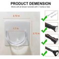 thumbnail image 4 of Shower Rod Holder, Tension Curtain Bracket No Drilling, Adhesive Retainer |, 4 of 5