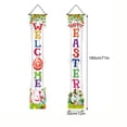thumbnail image 3 of HongHeng Spring Porch Banners and Flower Porch Sign Spring Floral Door Sign Bunny Eggs Hanging Flag Spring Summer Flower Porch Banner Sign for Home Indoor Outdoor Decorations, 3 of 7
