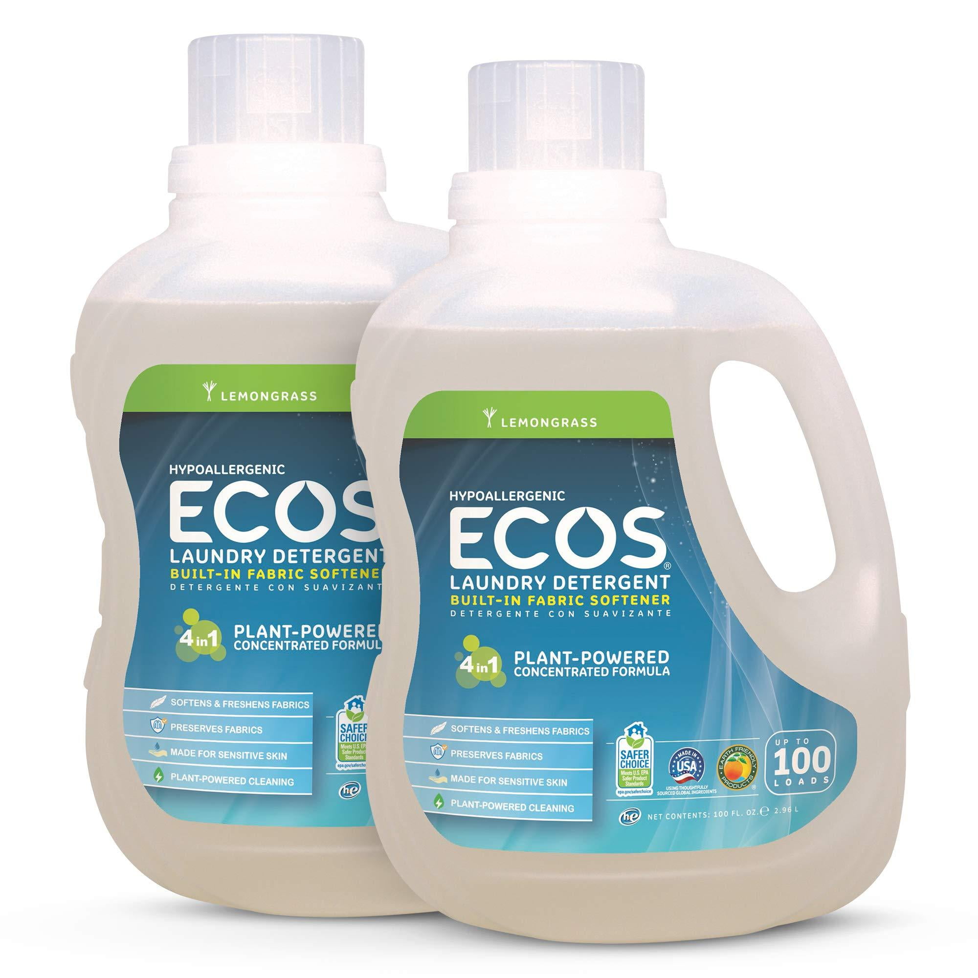 Earth Friendly Products ECOS 2x Liquid Laundry Detergent with Built in