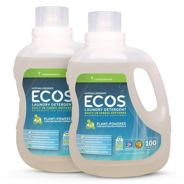 Earth Friendly Products ECOS 2x Liquid Laundry Detergent with Built in
