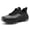 Black 36-US 11, variant on Men's Breathable Knit Athletic Sneakers, Summer Lightweight Running Shoes, moisture-wicking mesh upper and non-slip outsole for daily walking, gym sports and casual street wear.