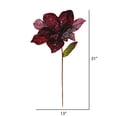 thumbnail image 2 of Vickerman 31" Burgundy Glitter Magnolia Artificial Christmas Pick, 2 of 2