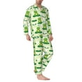 thumbnail image 2 of Fotbe Cute Frog1 Pattern Long Sleeve Pajama Set for Men,Sleepwear Set,2-piece Loungewear Set,Soft PJs Comfy Nightwear with Pockets-Large, 2 of 7