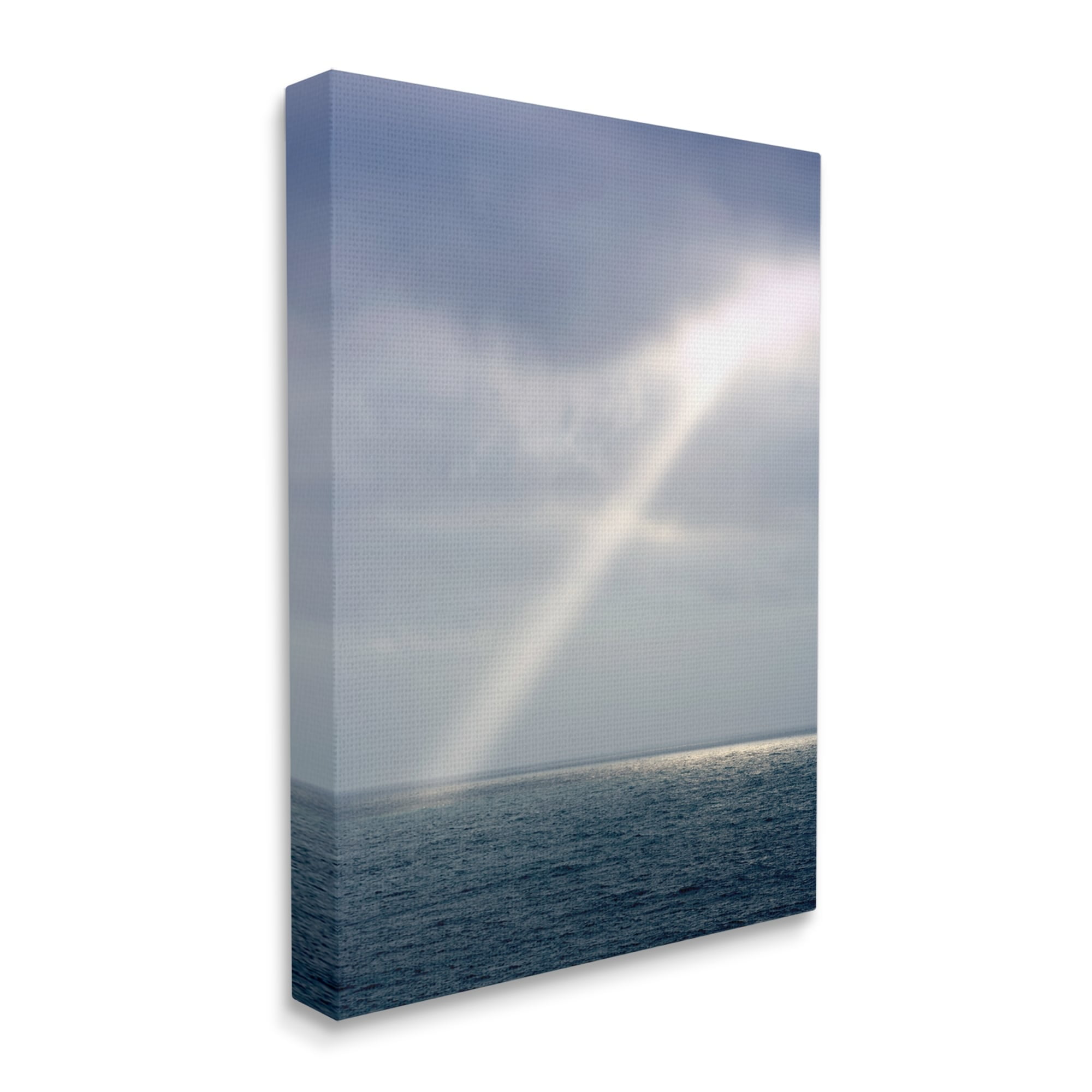 Stupell Industries Sun Rays Shining Ocean Clouds Coastal Photography Gallery Wrapped Canvas Print Wall Art