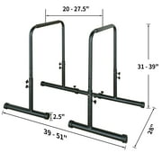 KL KLB Sport Dip Station Power Tower Dip Station Pull Up Bar Power Adjustable Heavy Duty Steel Dip Bar Fitness Training Equipment Max Weight 400lbs