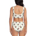 thumbnail image 3 of Daiia Christmas Pug Dog Women's Bikini Set Two Piece Swimsuit High Waisted Bikini Adjustable Straps Bikini Perfect for Beach, Pool, and Summer Vacation-Medium, 3 of 9
