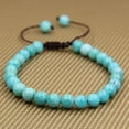 thumbnail image 2 of Bracelet Ajustable Unisexe en Perles Rondes de 6 mm en Amazonite Brésilienne Naturelle, 2 of 3