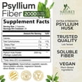 thumbnail image 3 of Psyllium Husk Fiber Supplement 2000mg - Extra Strength Psyllium Fiber Powder - Natural Soluble Fiber Pills, Supports Digestion, Colon Health & Regularity, Plant Based, Bottled in USA - 60 Capsules, 3 of 12