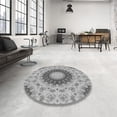 thumbnail image 4 of Ahgly Tapis Rectangulaire Lavable en Machine Intérieur Transitionnel Gris Fumé, 3 Pieds x 5 Pieds, 4 of 7