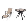 Mainstays Highland Knolls 5Piece Steel Outdoor Chat Set, Tan