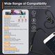 thumbnail image 3 of Auriculares con cable Lvwacun negros con micrófono intraural para iPhone y Android, 3 of 7