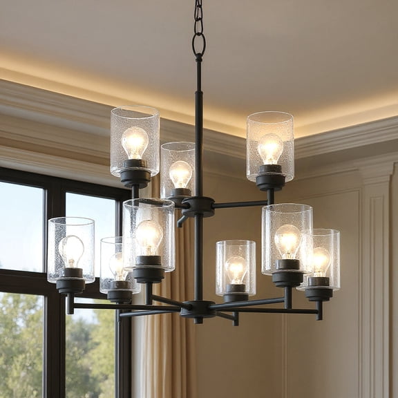 Luxury New Traditional Chandelier, Black, UKC20228