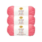 Lion Brand Yarn Jeans Colors Bermuda Shorts Denim Style Medium Acrylic Multi-Color Yarn 3-Pack