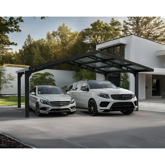 Palram - Canopia Sydney Wave Double Carport Apex Style