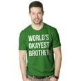 thumbnail image 2 of Mens Worlds Okayest Brother Shirt Funny T shirts Big Brother Sister Gift Idea Graphic Tees, 2 of 9