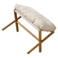 thumbnail image 1 of Foldable X Leg Soft Cushioned Foot Stool Multifunctional Foot Rest with Soft Cushion, 1 of 7