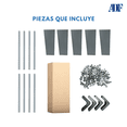 thumbnail image 2 of Estante Organizador Anaquel Metálico Ajustable Rack con 5 Repisas 190x84x30 cm Multiusos Color Gris Calibre 24, 2 of 4