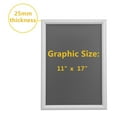 thumbnail image 4 of Aluminum 27.94 * 43.18cm 25mm Poster Frame, Right Angle Silver, 4 of 8
