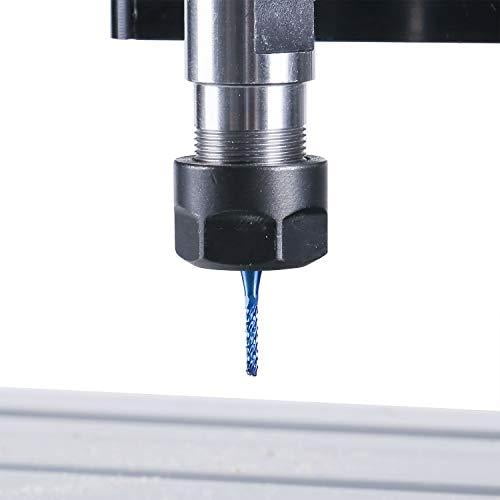 SainSmart Genmitsu 10Pcs Nano Blue Coat End Mill CNC Router Bits