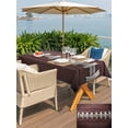 thumbnail image 6 of 60x102 Inch Outdoor Tablecloth with Umbrella Hole Zipper Rectangle Rugby Sport Rectangular Tablecloths Outside Waterproof Usa Sport White Red Brown Ball Patio Table Cloth Cover for Picnic Party, 6 of 8