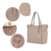 MKF Collection Merlina Womens Tote Bag & Wallet Vegan Leather Handbag 2pcs Set by Mia K - Red