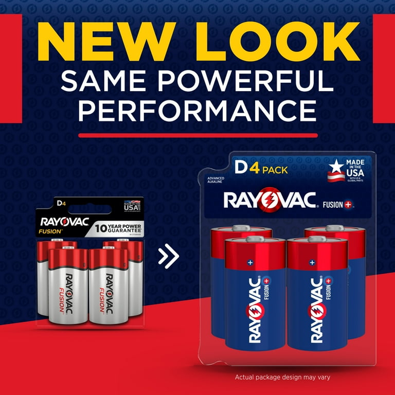 Rayovac Fusion Alkaline D Batteries - For Multipurpose - D - 8 / Pack Rayovac Fusion Alkaline D Batteries - For Multipurpose - D - 8 / Pack